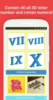 Draw 3D Alphabet Letters & Numbers Step by Step screenshot 4