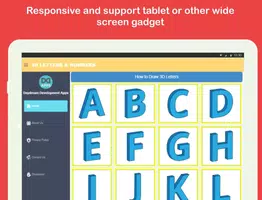 Draw 3D Alphabet Letters & Numbers Step by Step screenshot 6