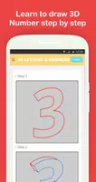 Draw 3D Alphabet Letters & Numbers Step by Step screenshot 1