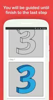 Draw 3D Alphabet Letters & Numbers Step by Step screenshot 2