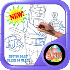 How to Draw Character Clash of Clans ícone