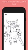 How to Draw Character Clash of Clans imagem de tela 2