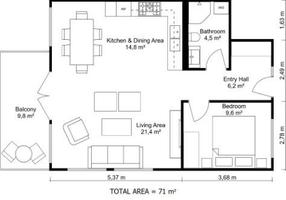 برنامه‌نما House Floor Plan عکس از صفحه