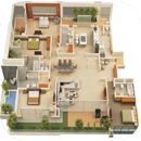 3d ev kat planları APK