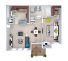 Kế hoạch sàn nhà 3D ảnh chụp màn hình 3