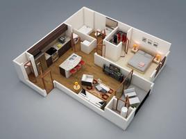 Kế hoạch sàn nhà 3D ảnh chụp màn hình 2
