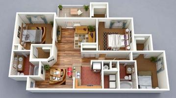 3d House Floor Plans اسکرین شاٹ 1