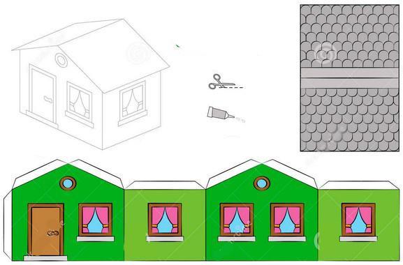 Minecraft Papercraft House Printable