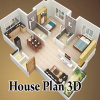 House Plan 3D Plakat