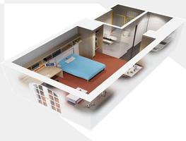 Plan de maison moderne 3D capture d'écran 3