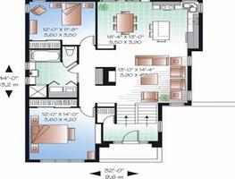 conception de plan de maison Affiche