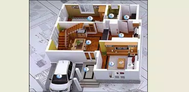 3D-Hausplan-Designs