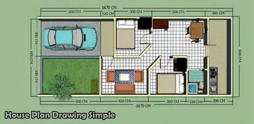 シンプルな家計画図