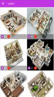 Plany domów 3D plakat
