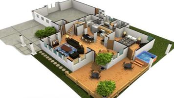 Planos da Casa 3D imagem de tela 3