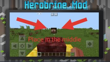 Herobrine Mod Minecraft الملصق