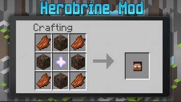 Herobrine Mod Minecraft syot layar 1