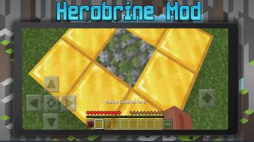 برنامه‌نما Herobrine Mod Minecraft عکس از صفحه