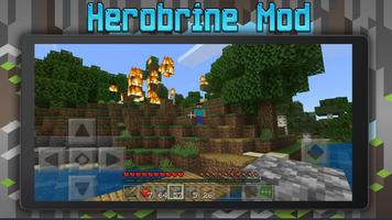 برنامه‌نما Herobrine Mod Minecraft عکس از صفحه