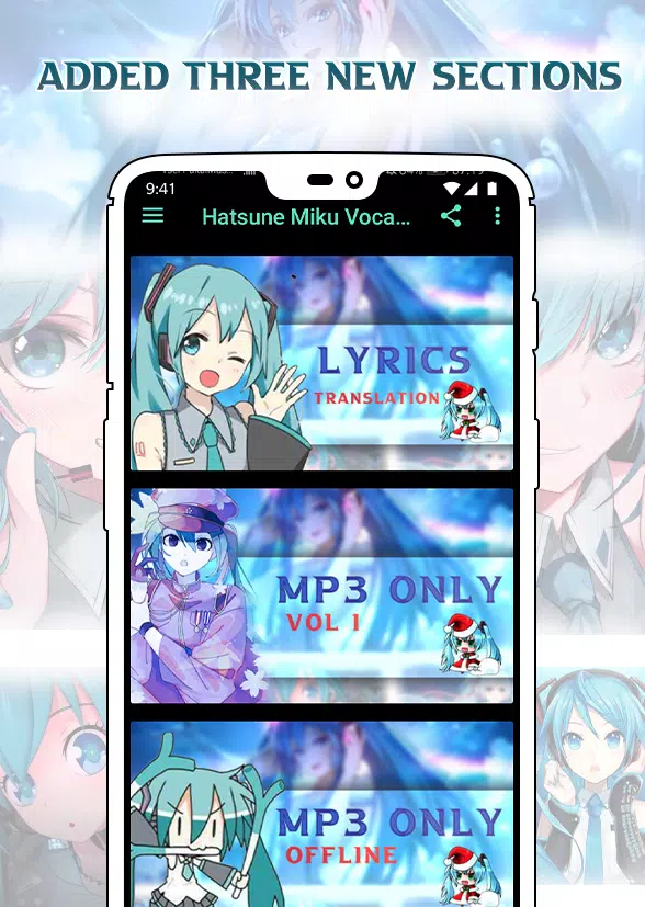 Hatsune Miku Vocaloid Lyrics Song APK for Android Download
