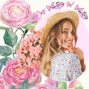 Lovely flower photo frame aplikacja