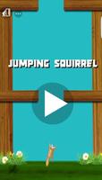 Jumping Squirrel Affiche