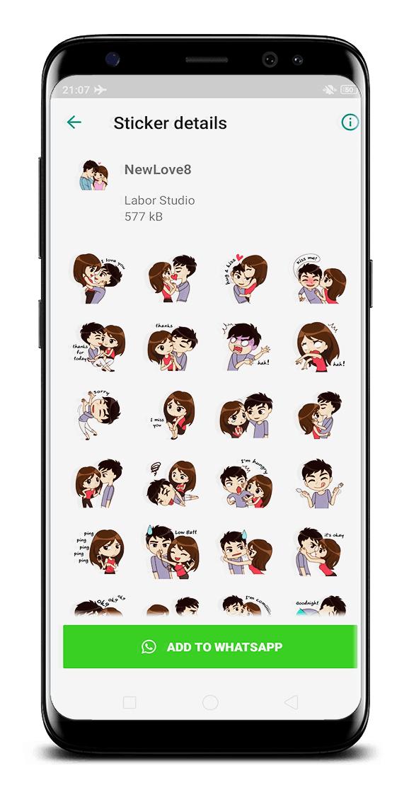 Moeras Stiptheid cocaïne I Love You Sticker for Whatsapp - WAStickerApps for Android - APK Download