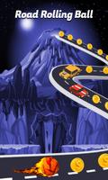 Road Rolling Ball Poster