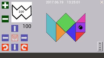 Tangram Pythagoras ( Custom Puzzle from the USSR ) capture d'écran 1