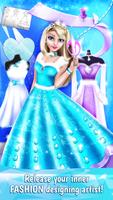 Ice Princess Dress Designer Affiche