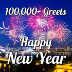 Feliz año nuevo 100000 saludos icono