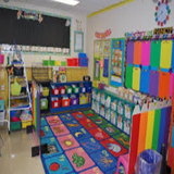Kindergarten classroom decorat-icoon