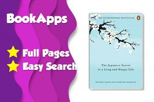 BookApps: Ikigai Secret to a Long and Happy Life imagem de tela 1