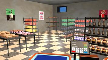 Supermarket Surviving Sim. Poster