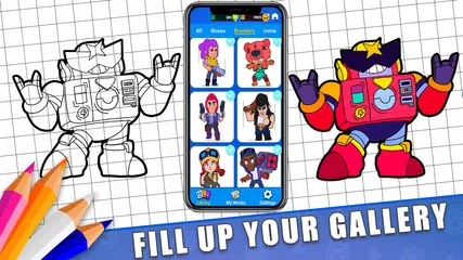 Скачать Раскраски для Бравл Старс APK
