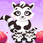 آیکون‌ Raccoon Rescue - Bubble Shoote