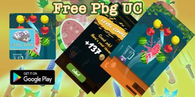 Free UC Pbg Ninja Fruit Master Game And Royal Pass Plakat
