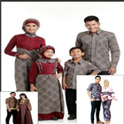 Modèle de paire de batik indonésien icône