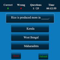 Indian Geography MCQ capture d'écran 1
