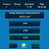 Indian Railway MCQ ảnh chụp màn hình 3