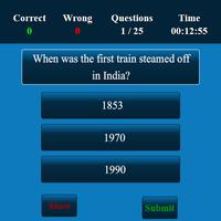 Indian Railway MCQ ảnh chụp màn hình 1