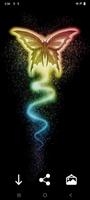 Wallpaper Kupu-Kupu Neon syot layar 1
