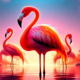 ikon Wallpaper Flamingo