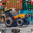 Frachttraktor-Fahrspiel Zeichen
