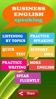 Business English speaking app poster