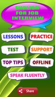 English for job interview app plakat