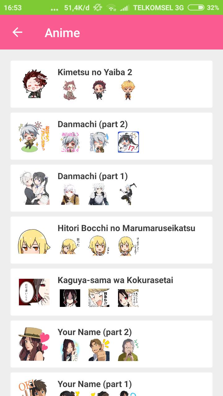 Anime Stiker Whatsapp For Android Apk Download