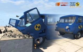 Car Crash Test UAZ BUHANKA الملصق