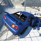 Auto-Unfall-Test-Skyline Zeichen