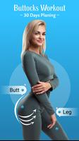 Buttocks workout, Hips workout الملصق